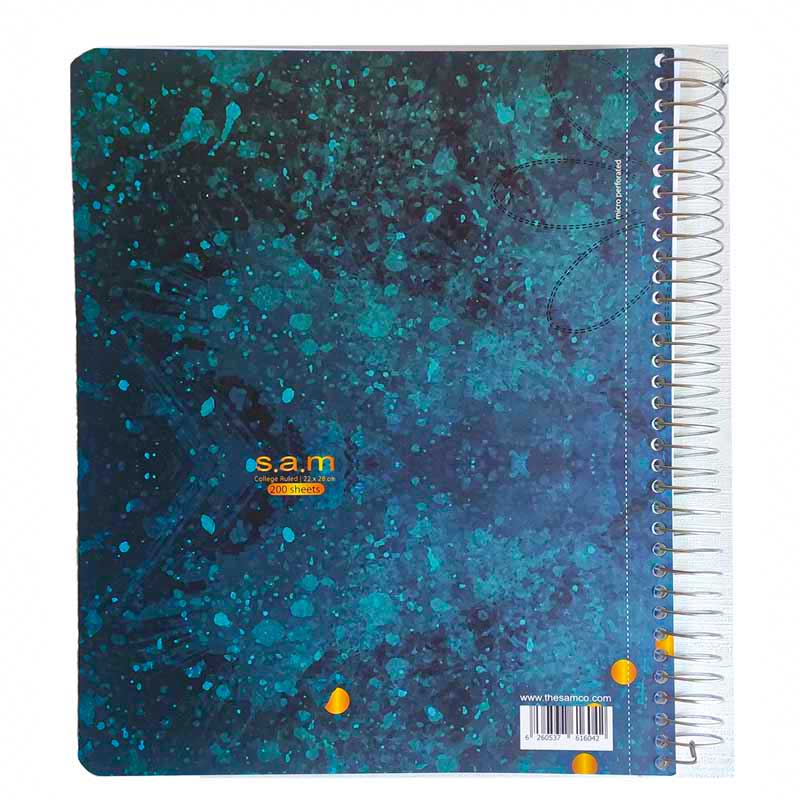 دفتر 200 برگ خطدار رحلی سم پرفراژ دار کد 01