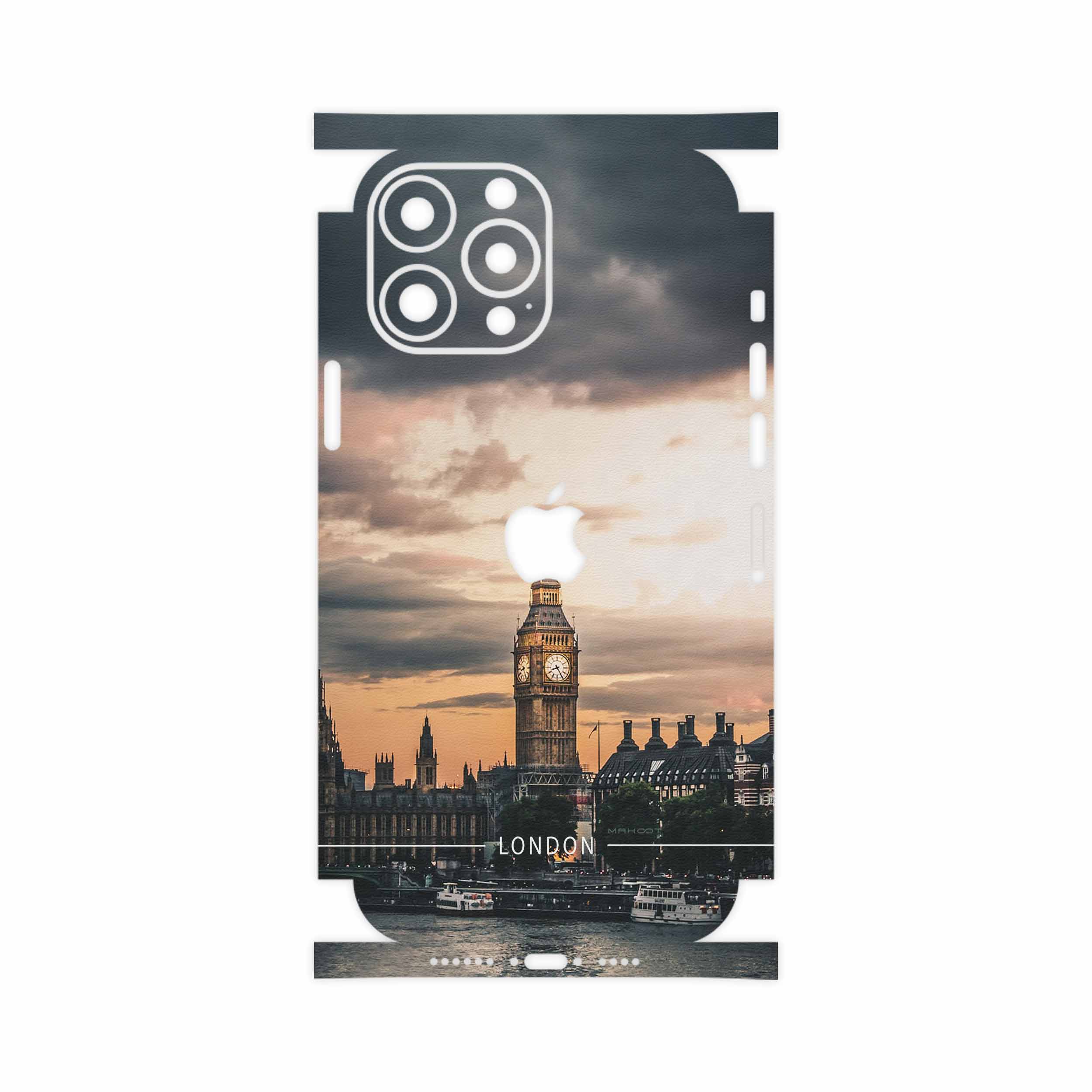 برچسب پوششی ماهوت مدل London-City-FullSkin مناسب برای گوشی موبایل اپل iPhone 13 Pro Max