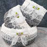 سبد تریکو ست سه تیکه باکفی پلکسی قابل شستشو و تریکو درجه یک 