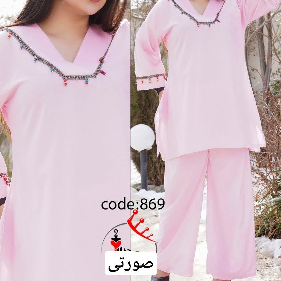 ست تونیک شلوار منگوله دار زنانه