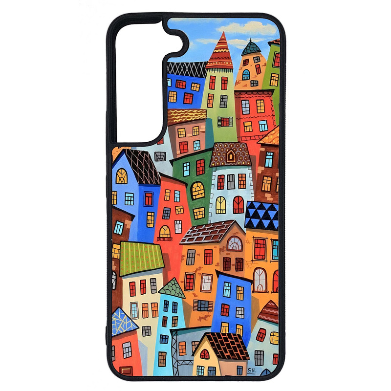 کاور طرح دهکده کد G-046 مناسب برای گوشی موبایل سامسونگ Galaxy S22 | دیجی قاب دونی