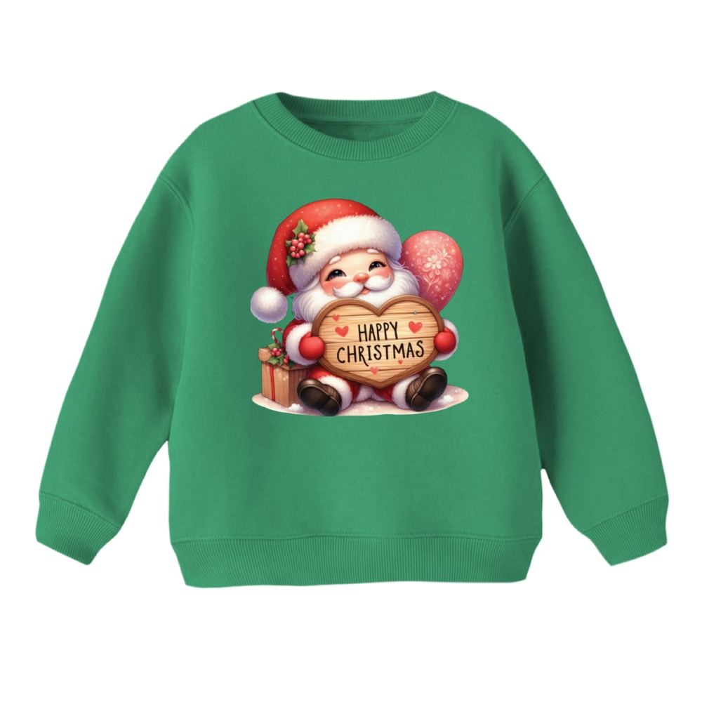 سویشرت بچگانه مدل بابانوئل کریسمس کد 29 رنگ سبز