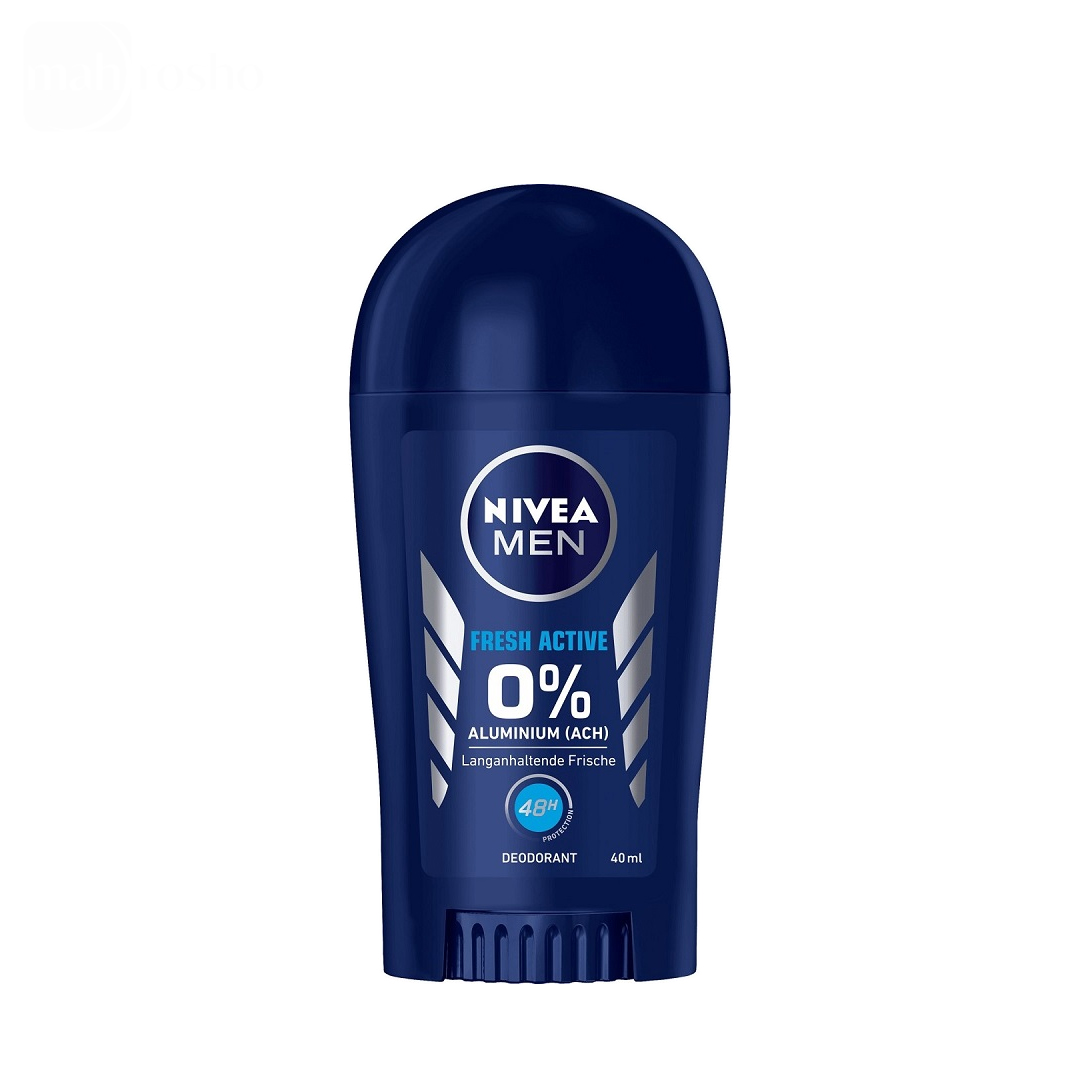 استیک دئودورانت ضد تعریق مردانه نیوا مدل FRESH ACTIVE بدون آلومینیوم حجم 40 میلی لیتر