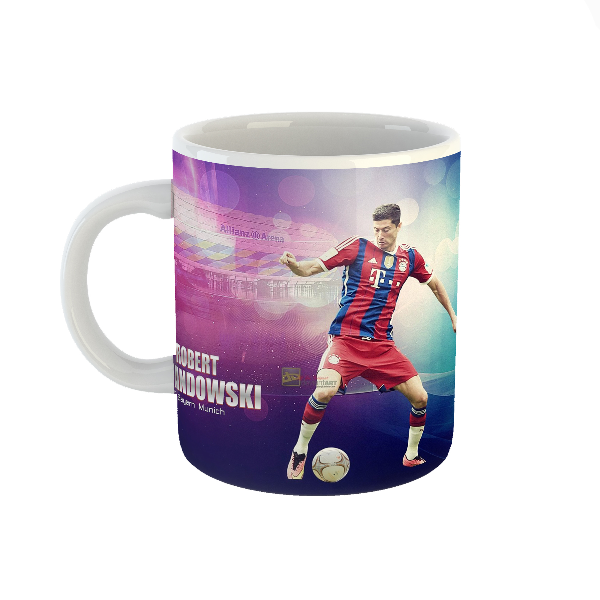 ماگ طرح لواندوفسکی مدل تیم بایرن مونیخ کد 2178