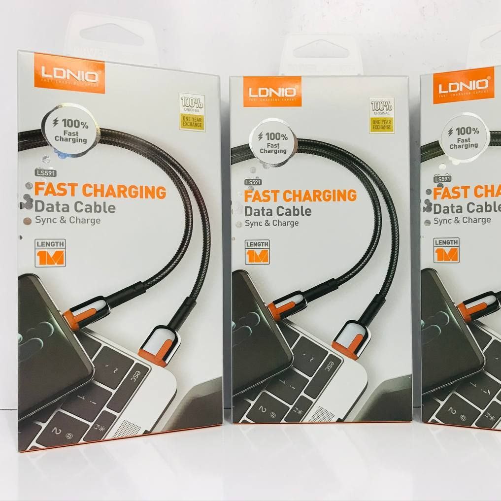 کابل  اورجینال  LDNIO فست شارژ و دیتا  کیفیت بسیار عالی مدل LS-591