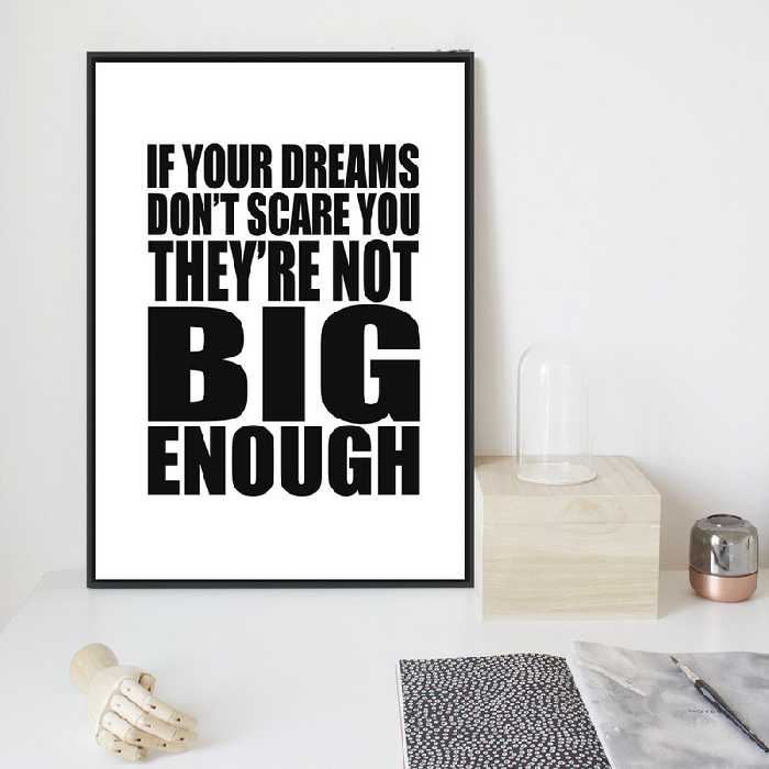 تابلو طرح نوشته انگلیسی کد T1188 | دنیای قاب