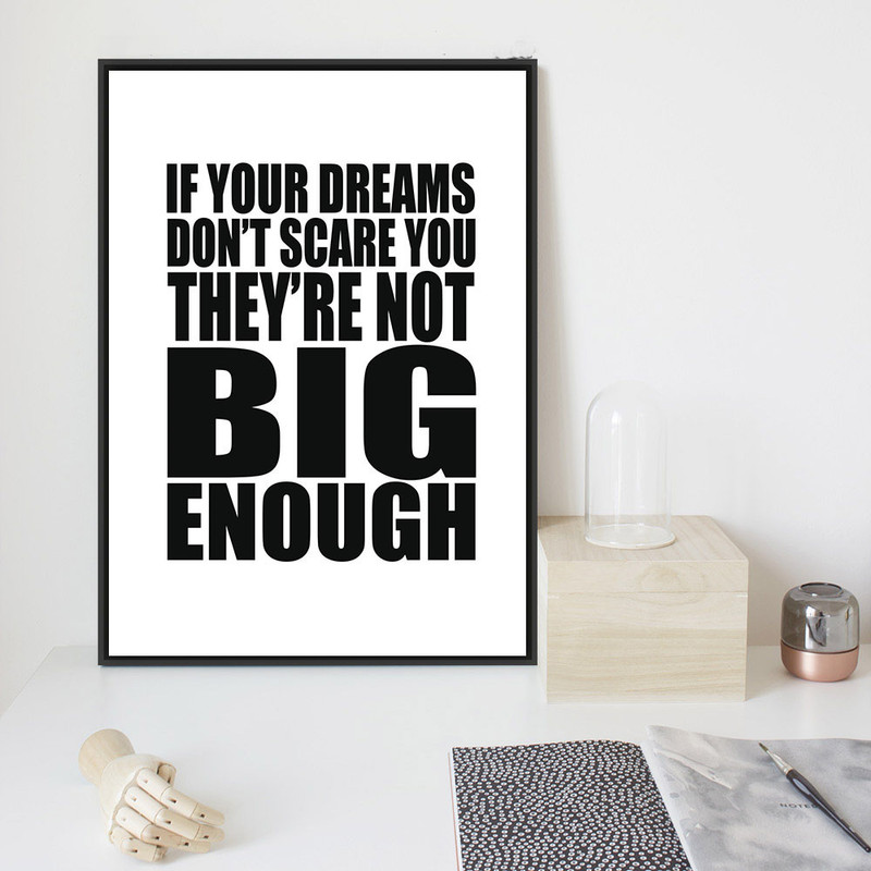 تابلو طرح نوشته انگلیسی کد T1188 | دنیای قاب