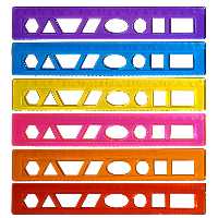 خط کش 20 سانتی متری کد DR001 بسته 6 عددی