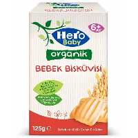 بیسکوئیت ارگانیک هرو بیبی 125گرمی Hero baby