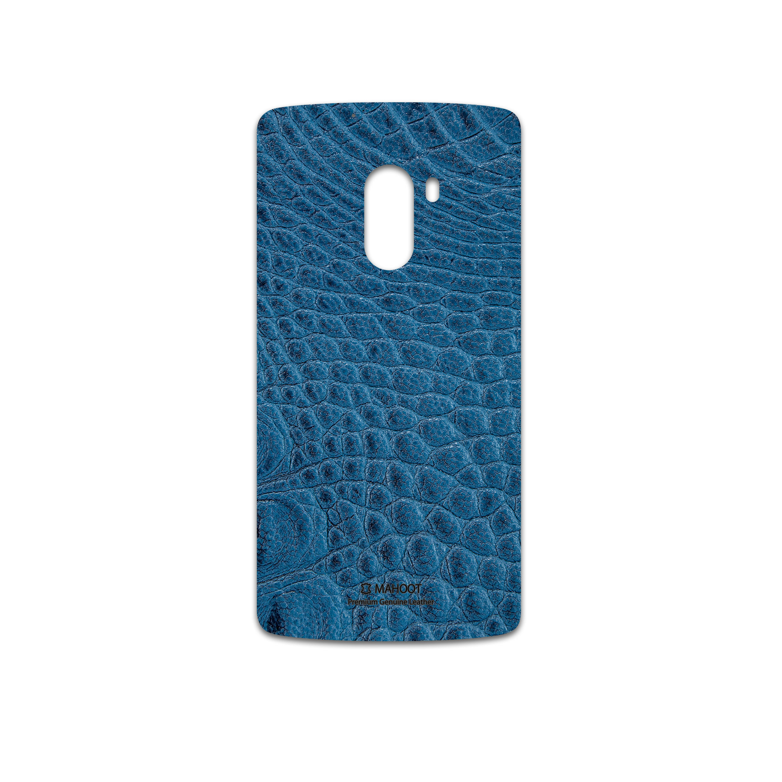 برچسب پوششی ماهوت مدل Blue-Crocodile-Leather مناسب برای گوشی موبایل لنوو A7010