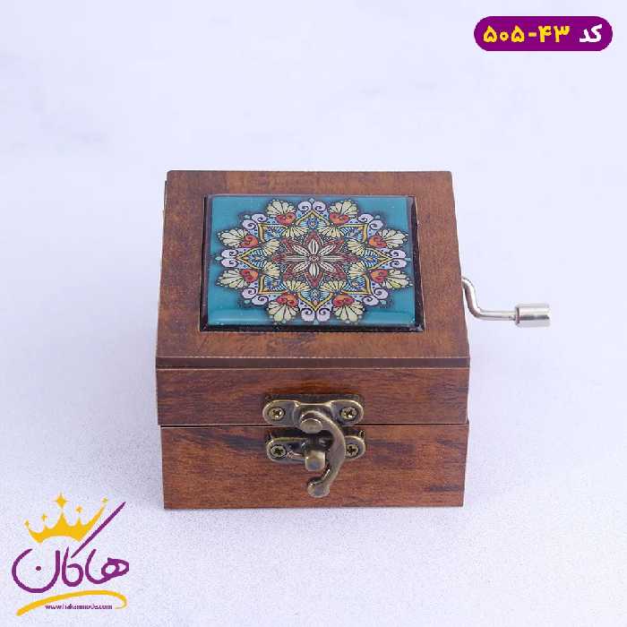 جعبه موزیکال طرح گل رنگ کرم | 505/6