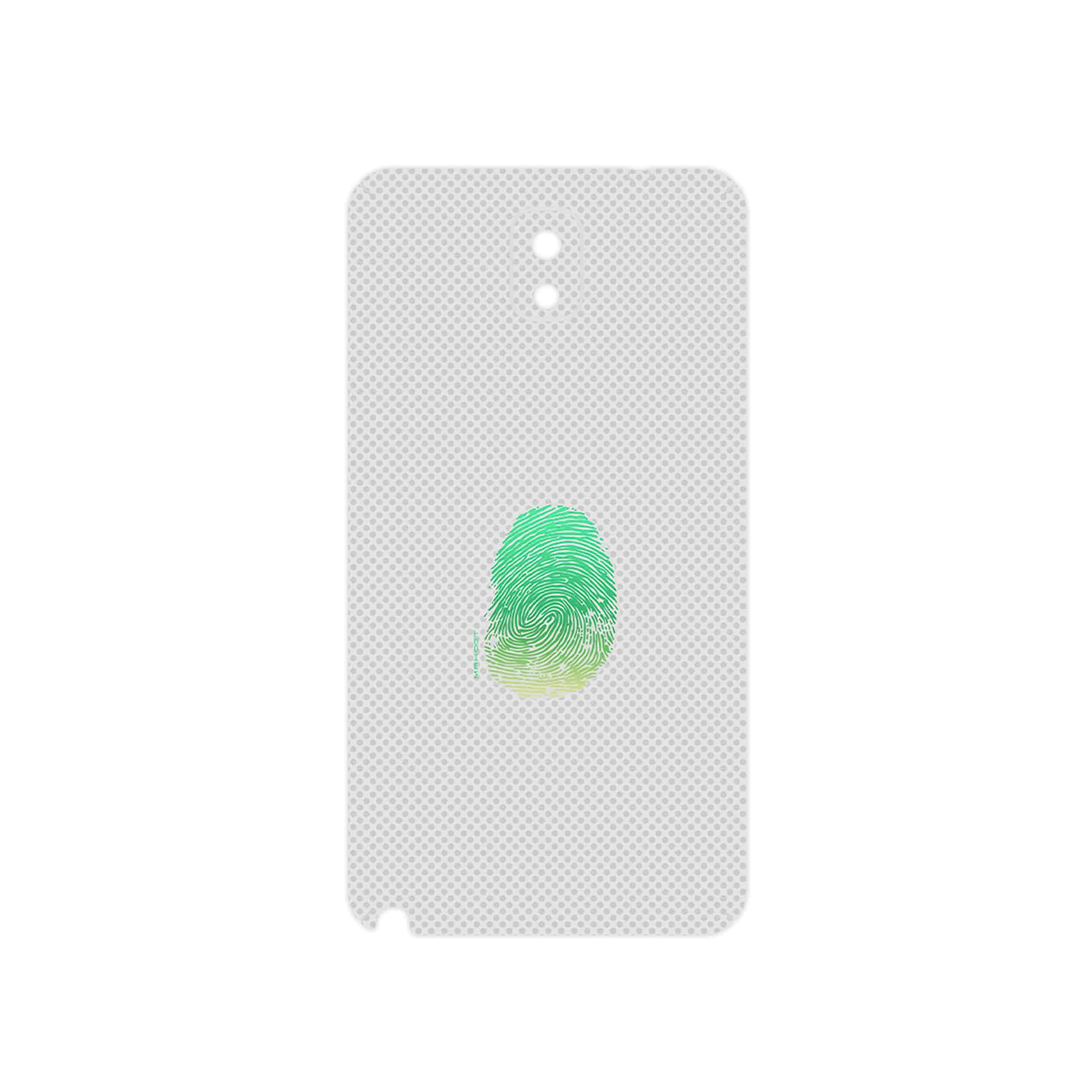 برچسب پوششی ماهوت مدل Minimal Fingerprint مناسب برای گوشی موبایل سامسونگ Galaxy Note 3