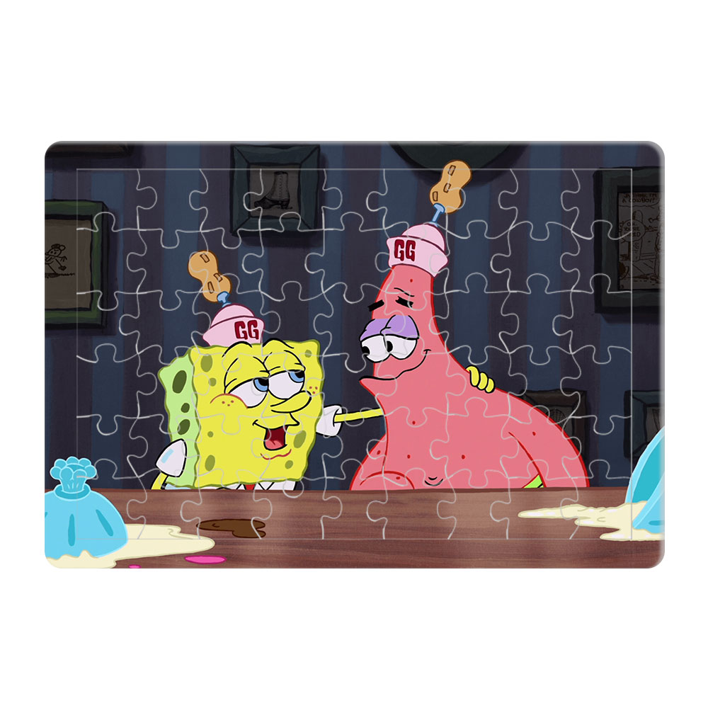 پازل 54 تکه طرح باب اسفنجی مدل P1198