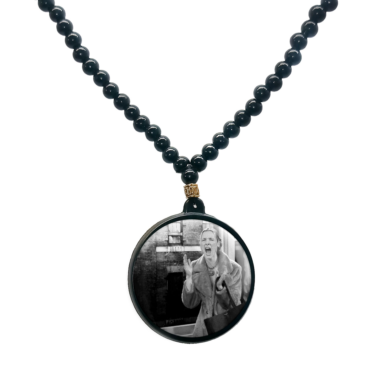 گردنبند پرمانه طرح فرندز کد pmd.18970 مدل دو طرفه