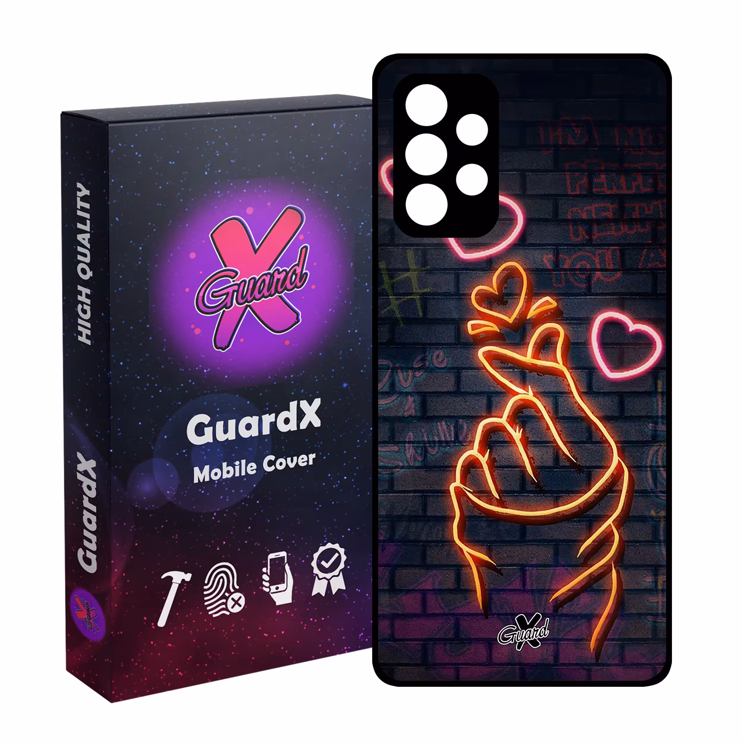 کاور گارد ایکس طرح Love مدل Glass10022 مناسب برای گوشی موبایل سامسونگ Galaxy A13 4G