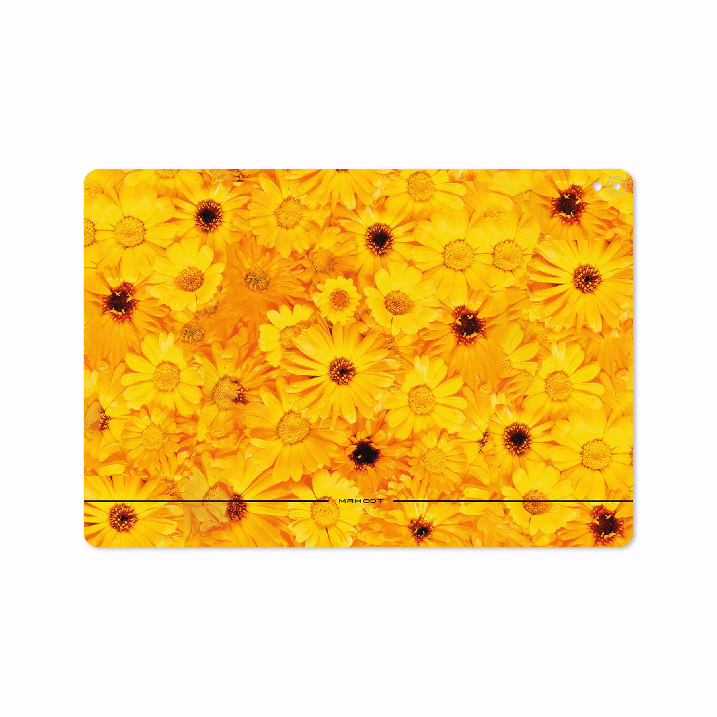 برچسب پوششی ماهوت مدل Yellow-Flower مناسب برای تبلت اپل iPad Pro 10.5 2017 A1701