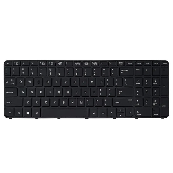 کیبورد لپ تاپ اچ پی مدل Probook 450 G3 مشکی با فریم