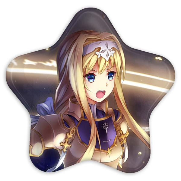 پیکسل خندالو طرح آلیس ساما انیمه هنر شمشیر زنی آنلاین مدل ستاره ای کد 12079