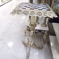 شطرنج برنجی در 2 سایز کوچک و بزرگ