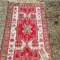 ورنی ابریشم دستبافت عشایری آذربایجان طرح شیروان(200در130) 