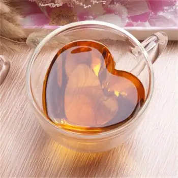 لیوان دو جداره 300 میل طرح قلب