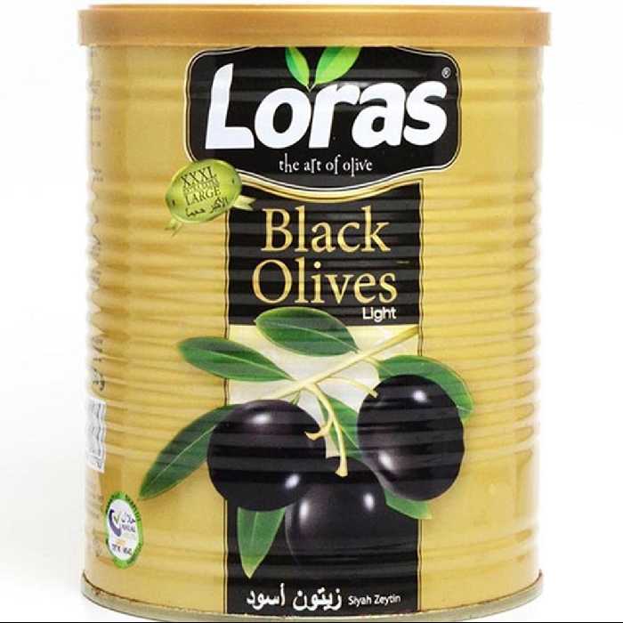 زیتون سیاه  لوراس  قوطی 800 گرمی   Loras