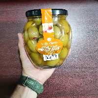 زیتون اولئا ترا یونانی 1000 گرمی دانه درشت Olea Terra با مغز بادام فلفلی