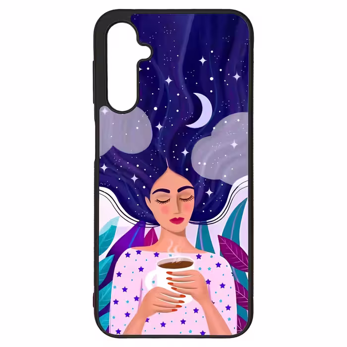 کاور طرح نقاشی دختر کد G-095 مناسب برای گوشی موبایل سامسونگ Galaxy A24 | دیجی قاب دونی