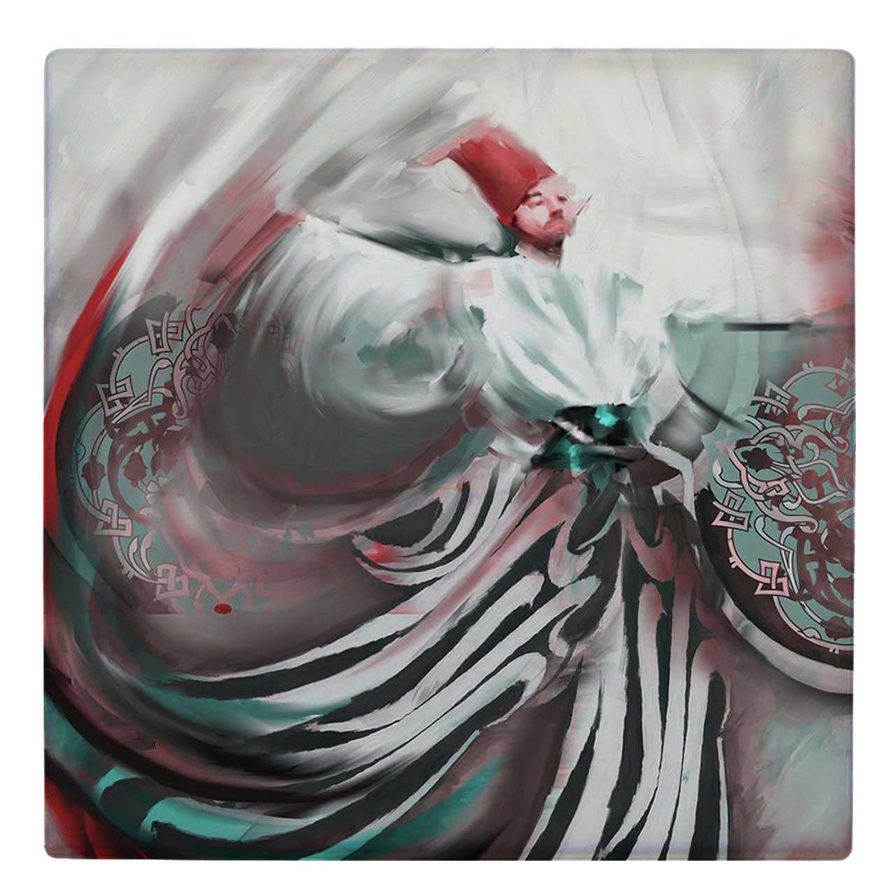  زیر لیوانی  طرح نقاشی سماع صوفی کد    5122042_3877