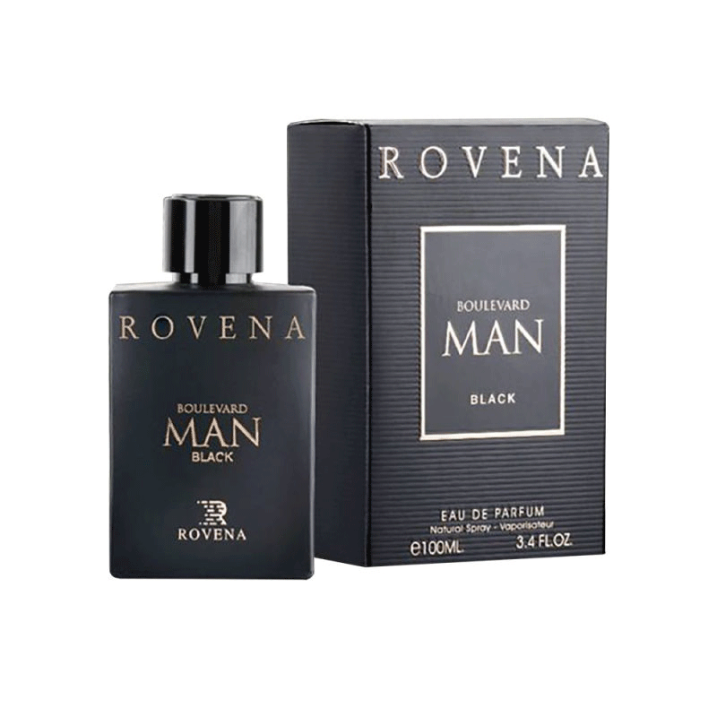 عطر ادکلن روونا بولوارد من بلک ROVENA boulevard man BLACK • خوش آرا