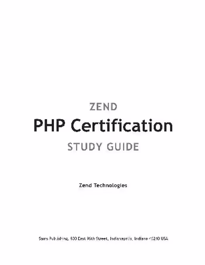 خرید و دانلود نسخه کامل کتاب Zend PHP Certification Study Guide
