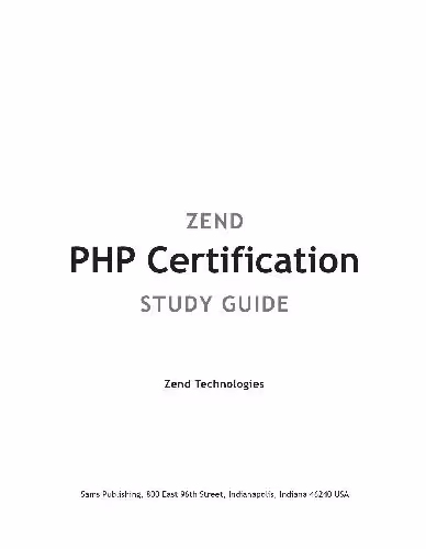 خرید و دانلود نسخه کامل کتاب Zend PHP Certification Study Guide