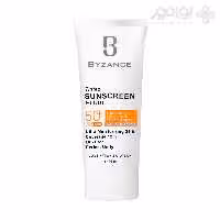 فلوئید ضد آفتاب رنگی بیزانس SPF50 شماره 30 رنگ بژ طلایی حجم 40 میل