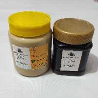 ارده کنجد و شیره انگور ترکیب استثنایی شیره نیم کیلویی و ارده نیم کیلویی 