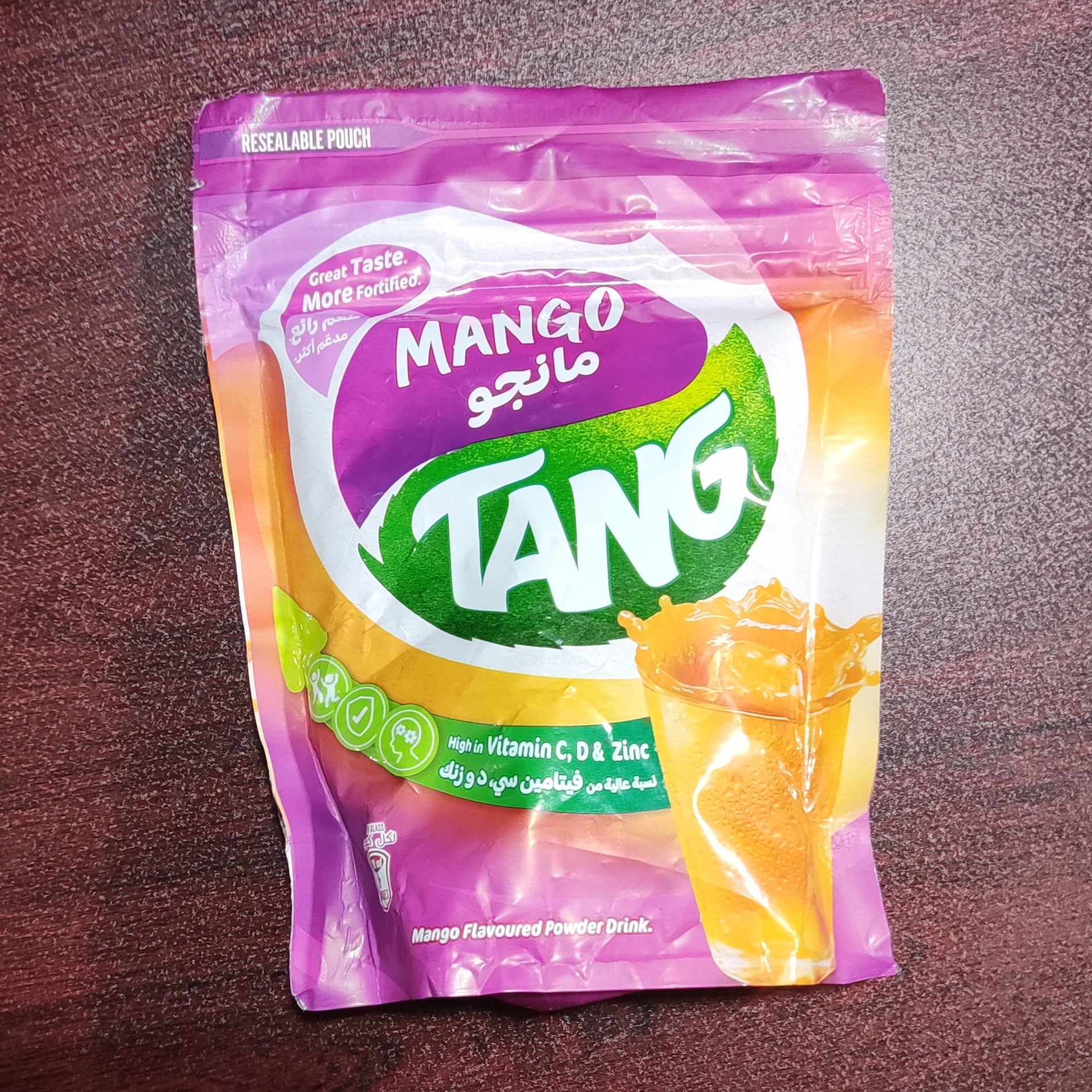 پودر شربت تانج TANG با طعم انبه پاکتی 375 گرم