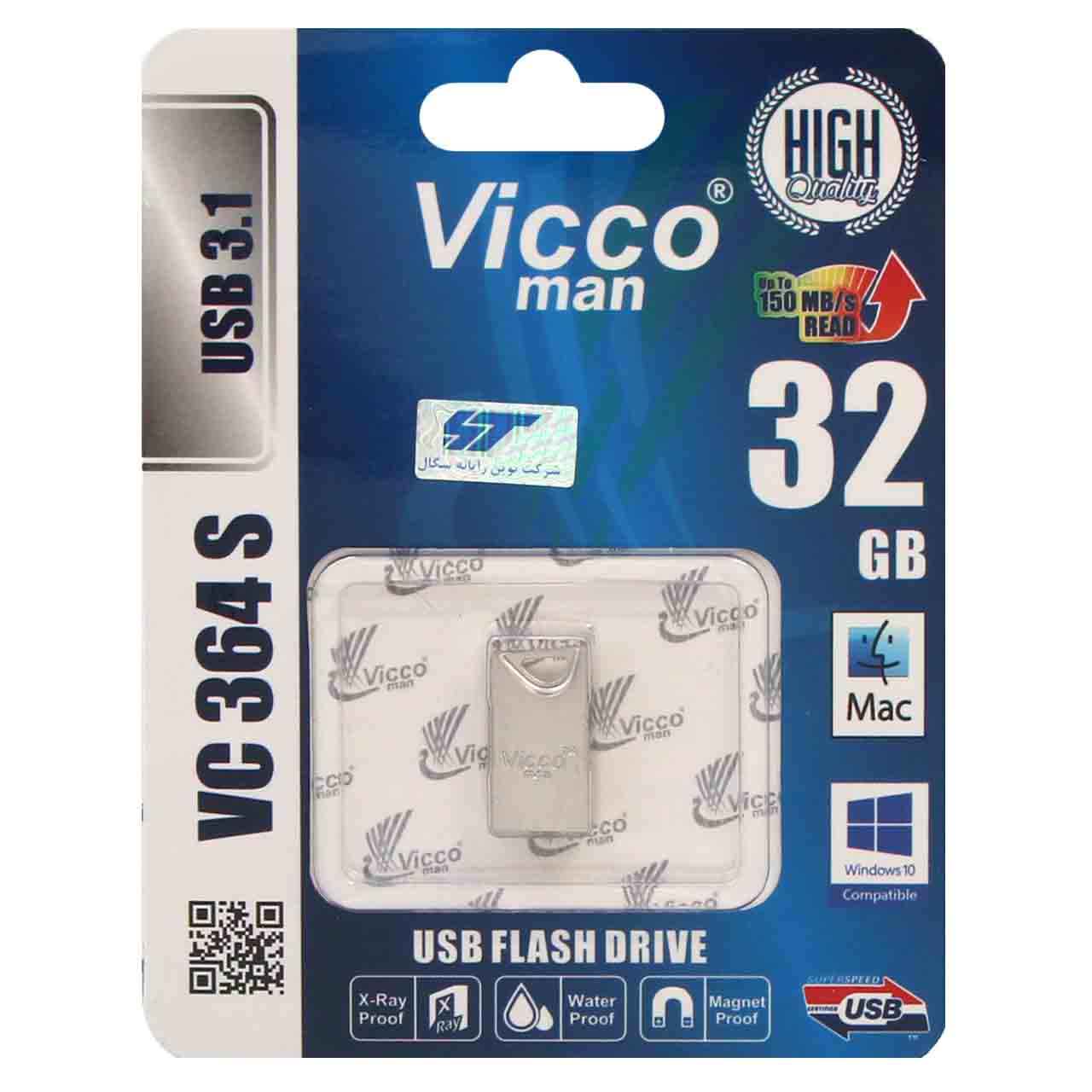 فلش مموری ویکومن مدل VC364 USB 3.1 ظرفیت 32 گیگابایت