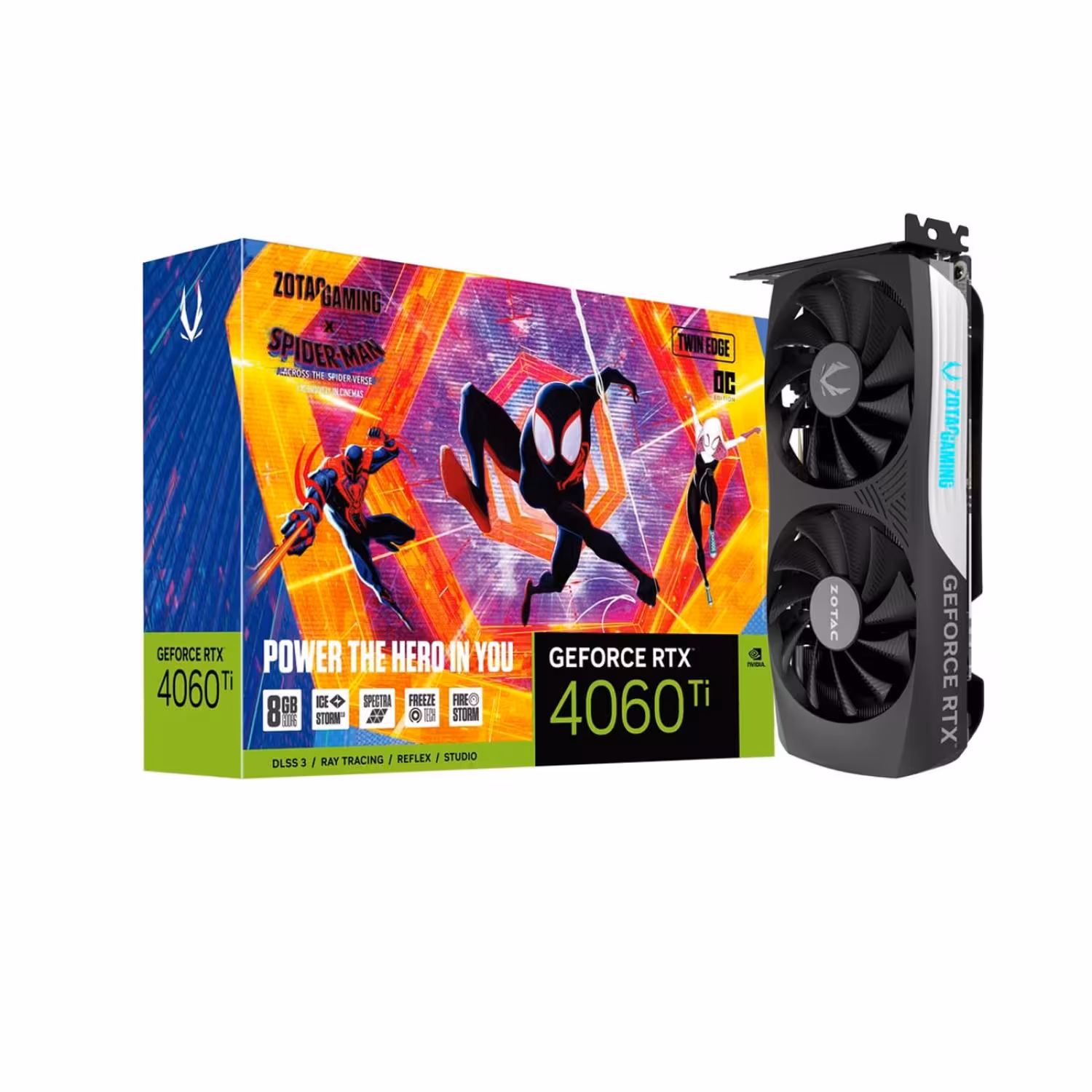 کارت گرافیک Zotac RTX 4060 Ti Twin Edge OC 8GB - Spider-Man Bundle