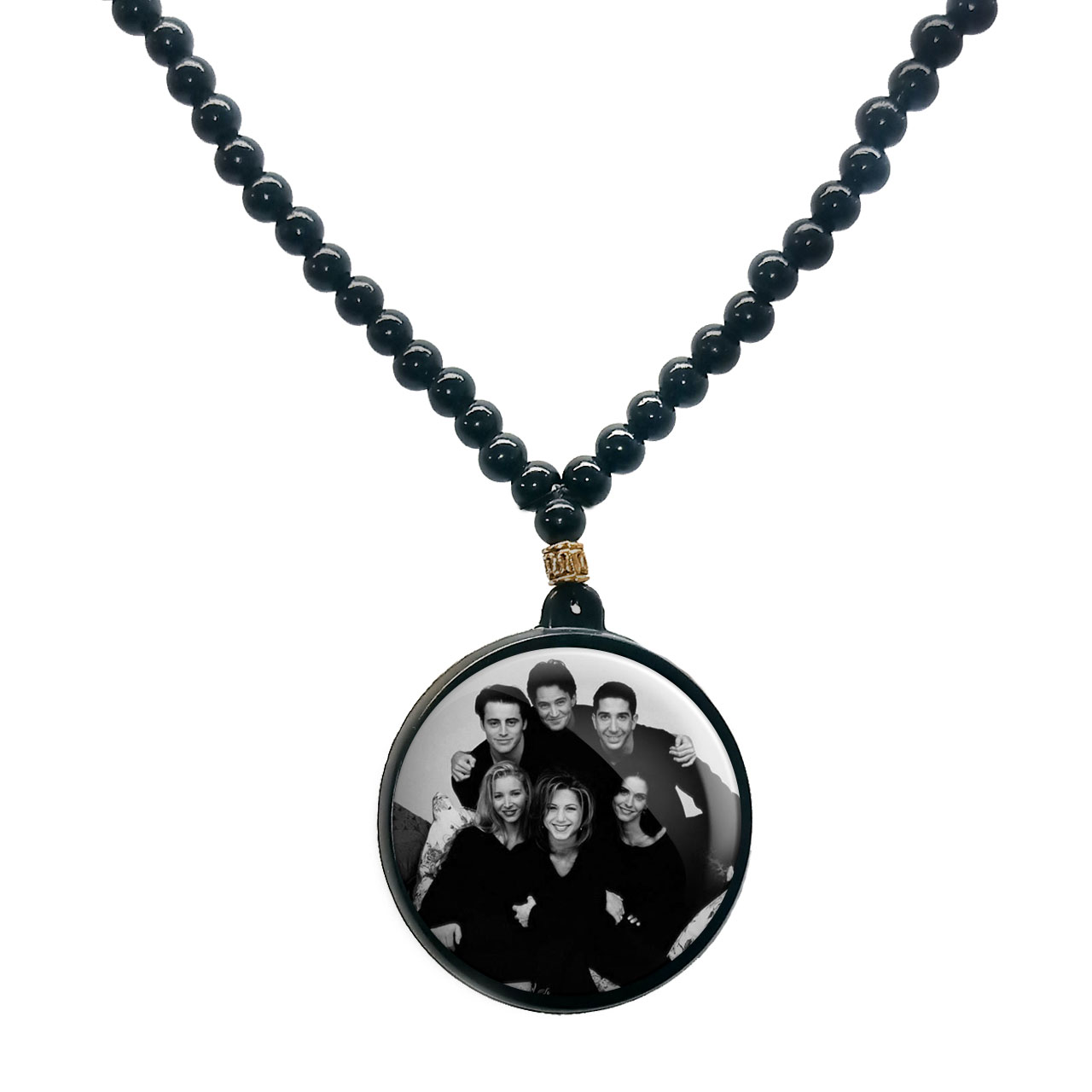 گردنبند پرمانه طرح فرندز کد pmd.18771مدل دو طرفه