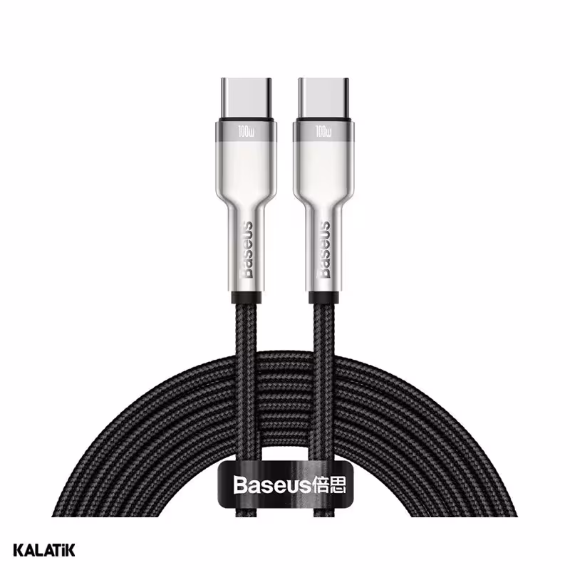 کابل تبدیل USB Type-C به USB Type-C باسئوس مدل CATJK-D01/D02 به طول 2 متر