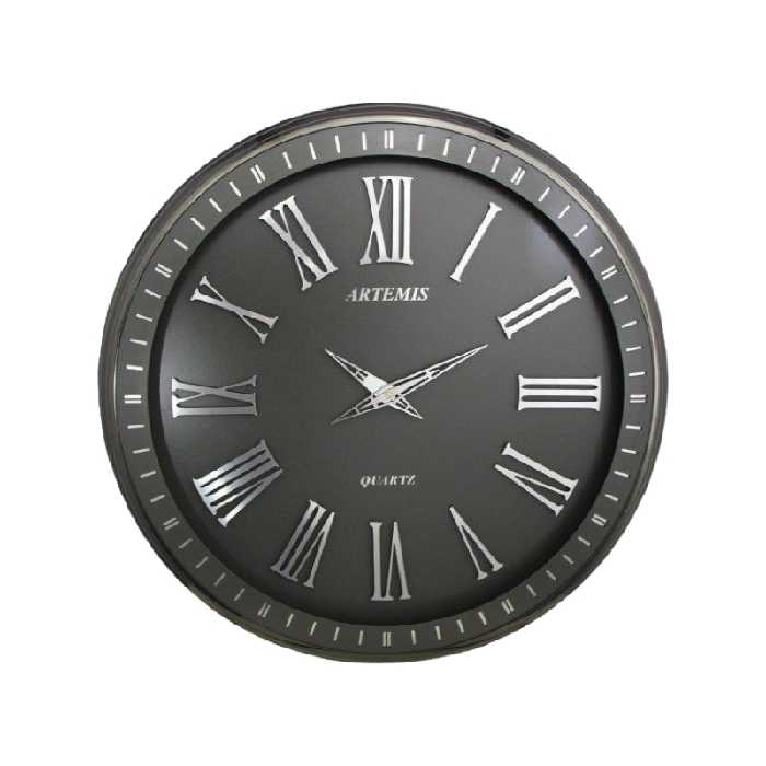 ساعت دیواری آرتمیس کد 2036 Titanium Silver تیتانیوم نقره ای
