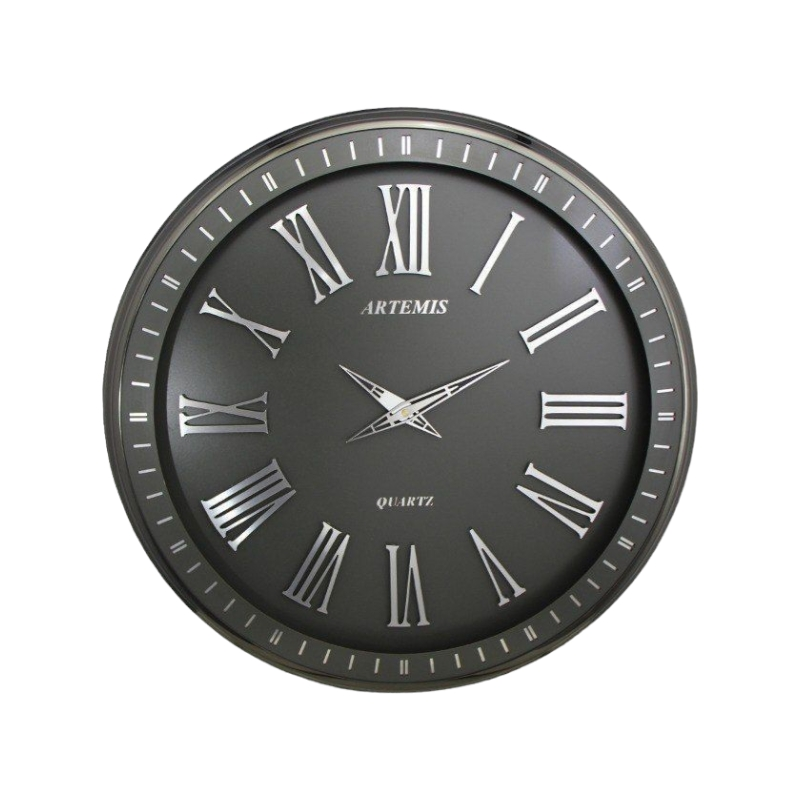 ساعت دیواری آرتمیس کد 2036 Titanium Silver تیتانیوم نقره ای