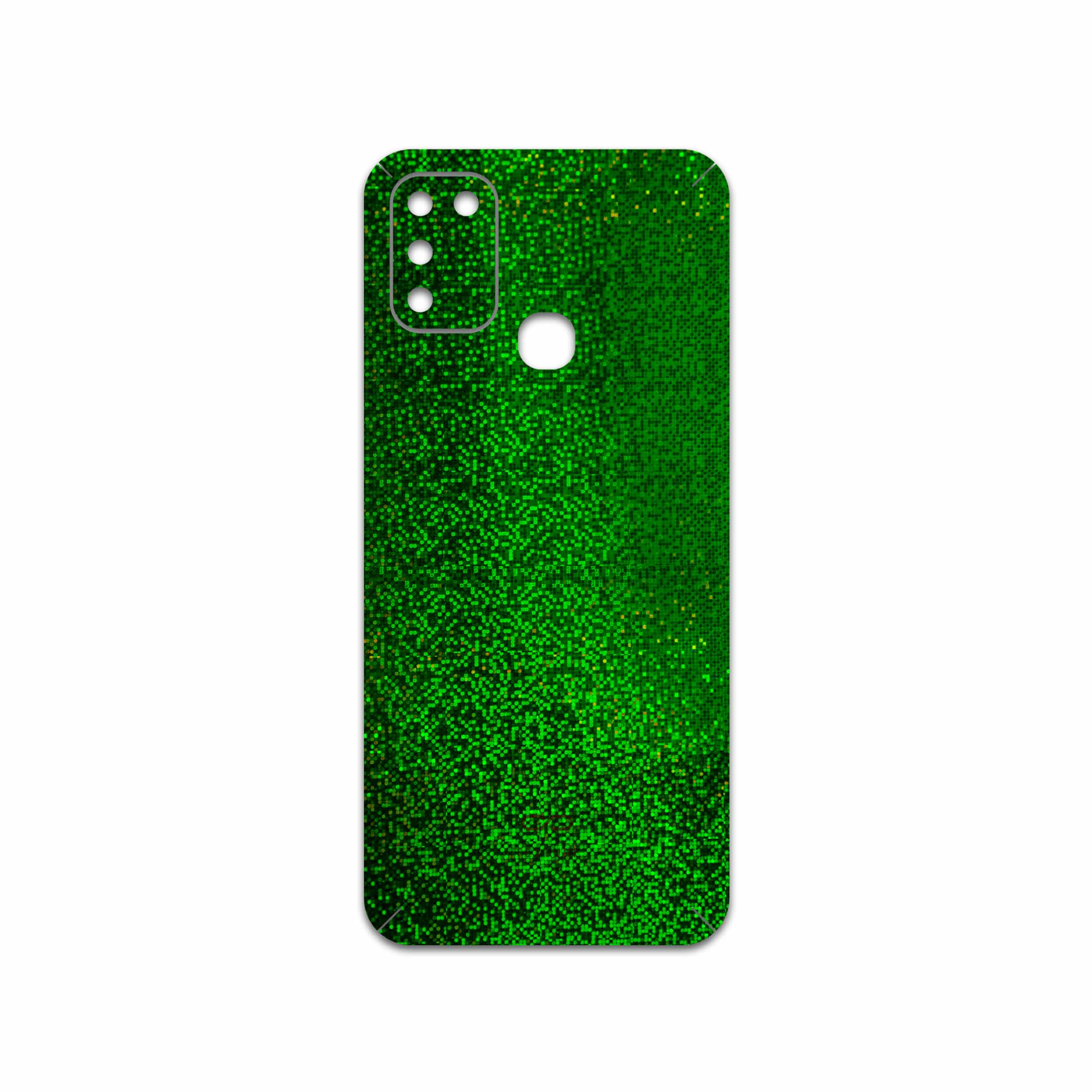 برچسب پوششی ماهوت مدل Green-Holographic مناسب برای گوشی موبایل اینفینیکس Hot 10 Play