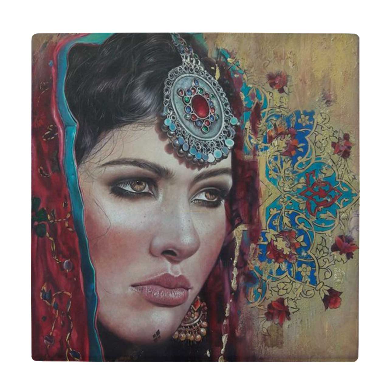  زیر لیوانی  طرح بانوی شرقی کد    5930834_4786