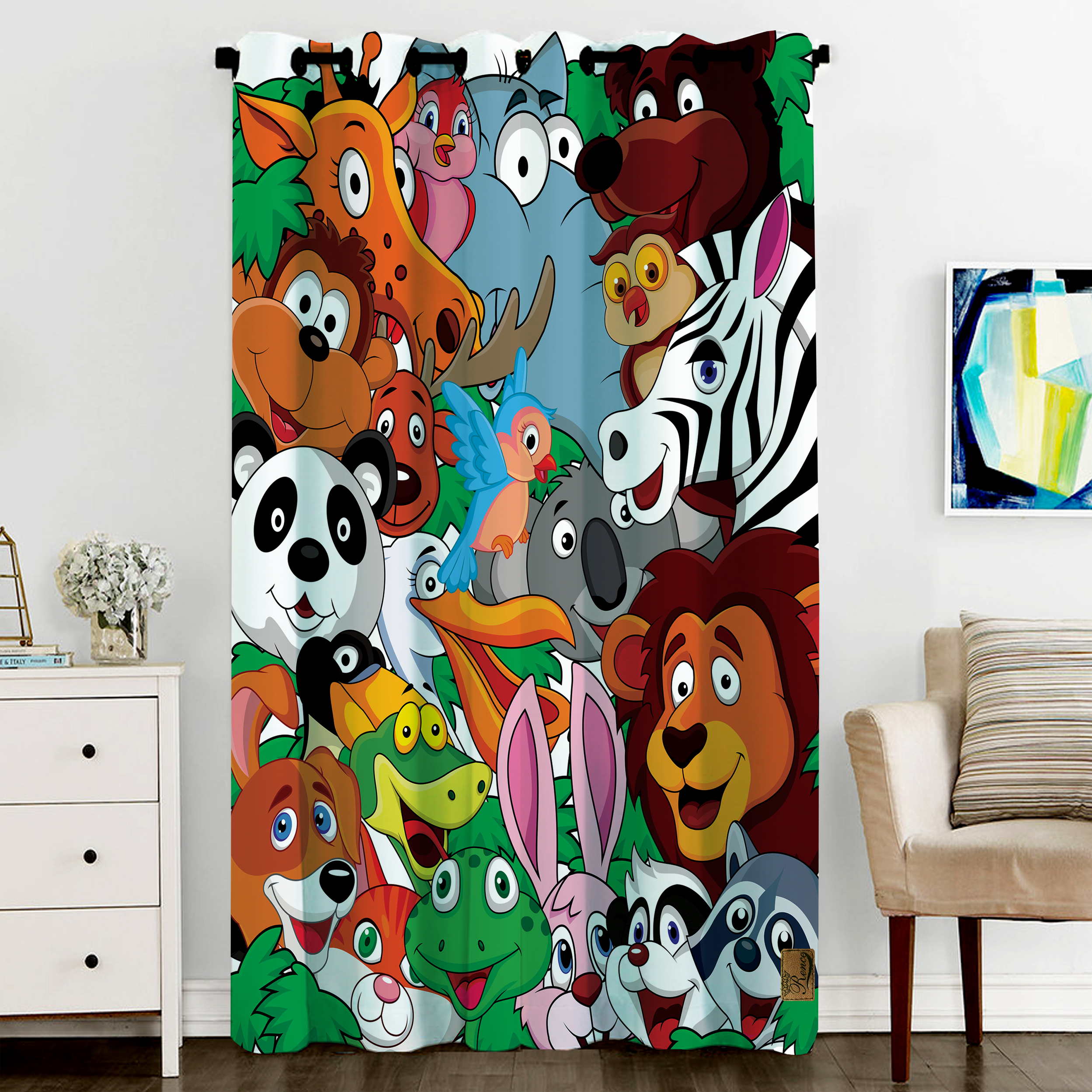 پرده رنس مدل CC6-50856 سایز 270x140 سانتی‌متر