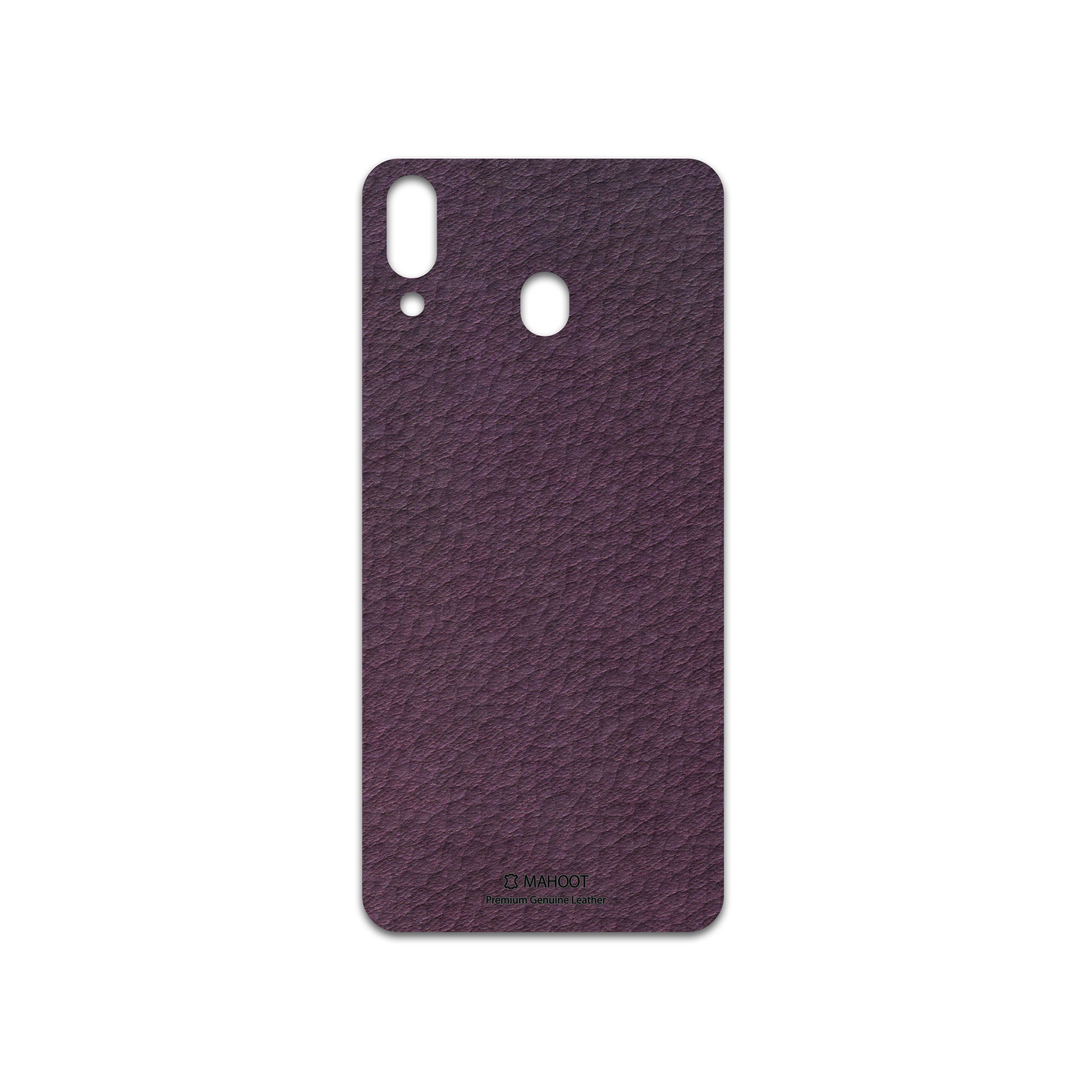 برچسب پوششی ماهوت مدل Purple-Leather مناسب برای گوشی موبایل سامسونگ Galaxy M20