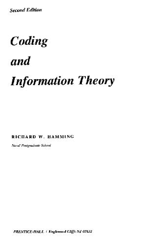 خرید و دانلود نسخه کامل کتاب Coding and information theory