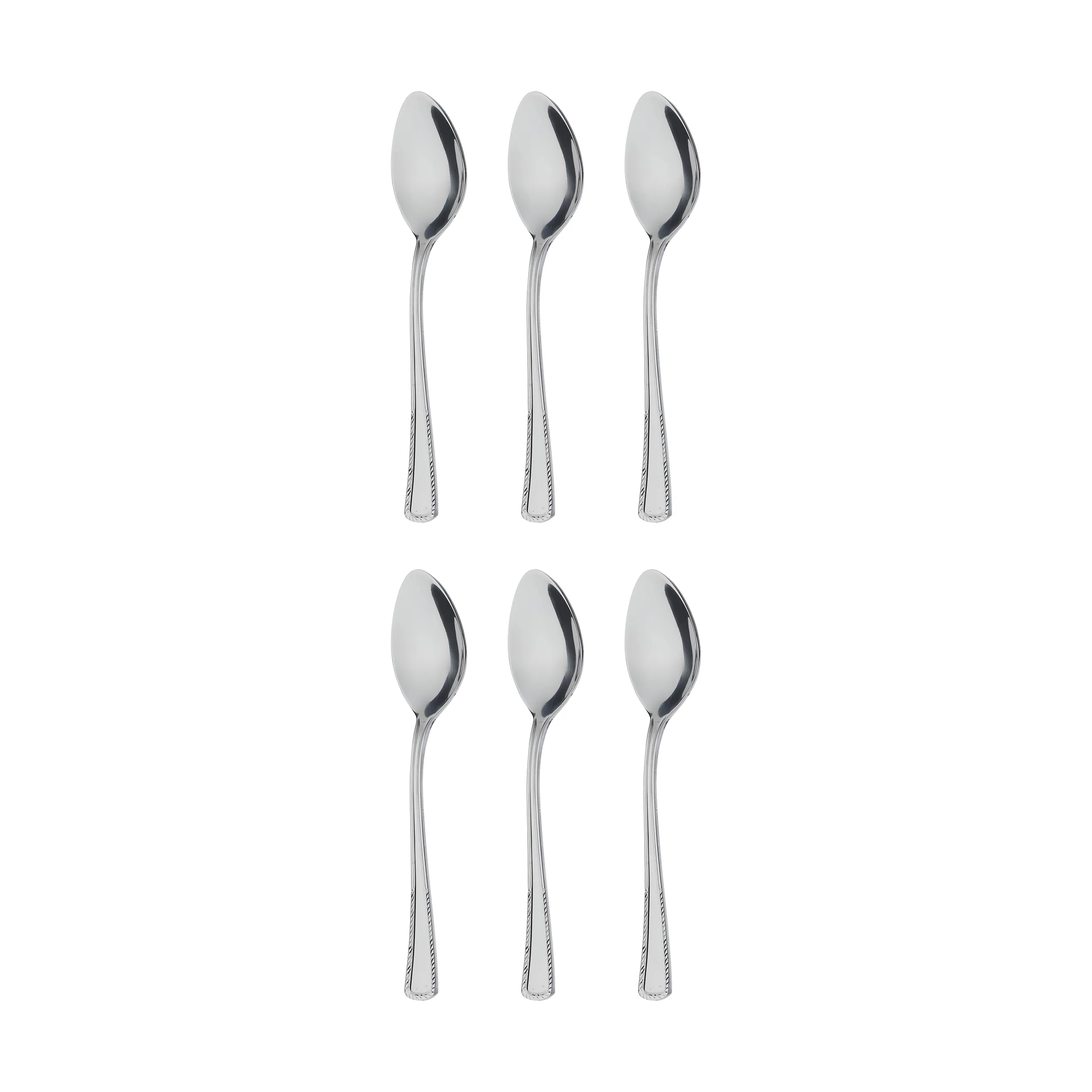 قاشق مربا خوری صنايع استيل ايران مدل مودنا بسته 6 عددی