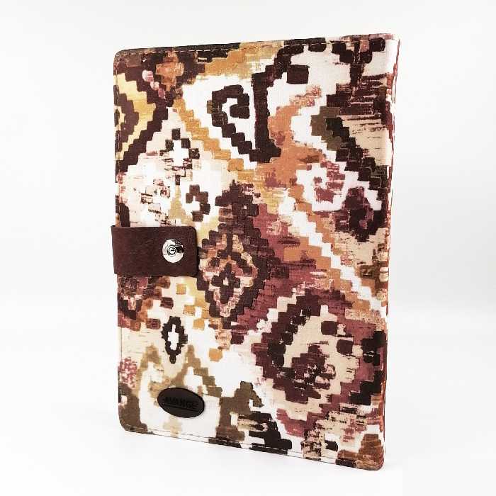 دفتر کلاسوری آونگ 100 برگ 26 سوراخه 100 برگ گیره فلزی سایز A4 جنس جلد پارچه ای