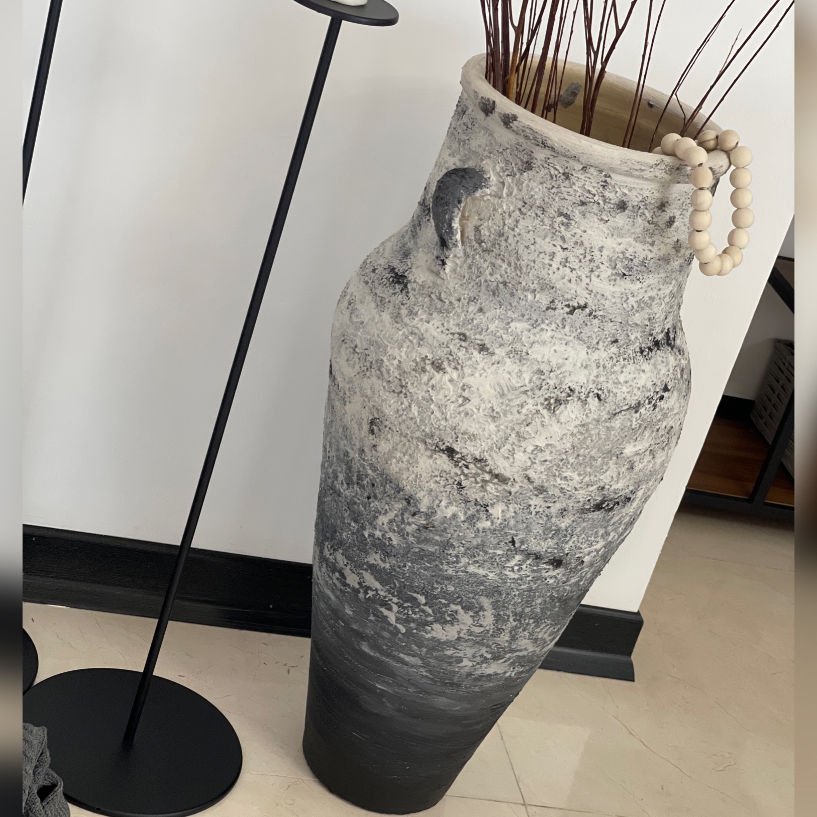 گلدان سفالی پتینه