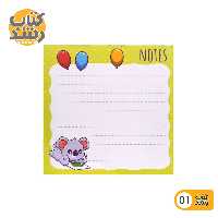 کاغذ یادداشت رومیزی  10*10 آوای تحریر مربعی طرح فانتزی
